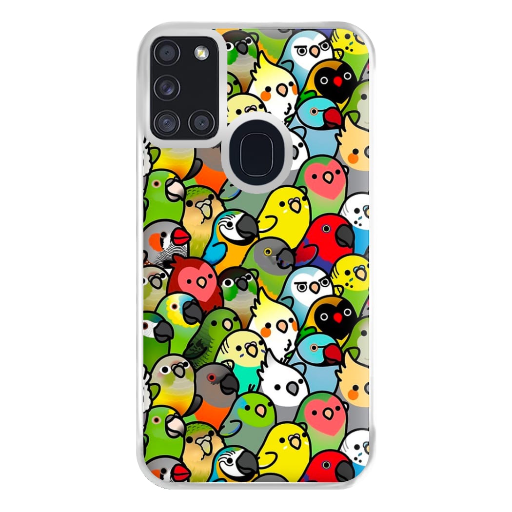 Everybirdy Pattern Phone Case for Galaxy A21s