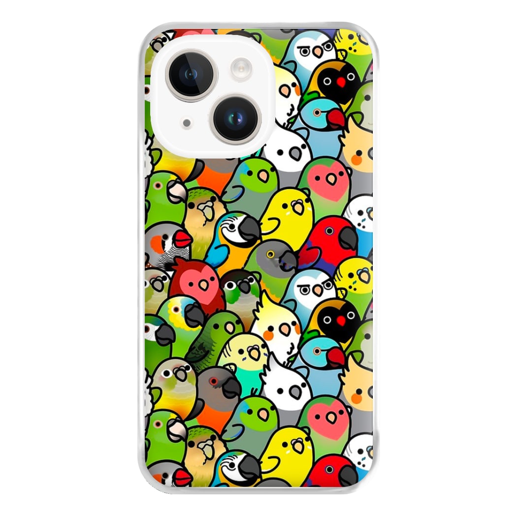 Everybirdy Pattern Phone Case for iPhone 14 Plus