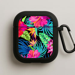 Colourful Hibiscus Pattern AirPods Case