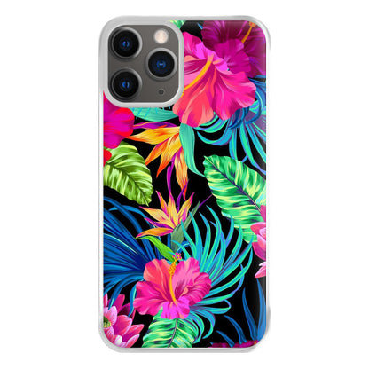 Colourful Hibiscus Pattern Phone Case for iPhone 12 Pro Max