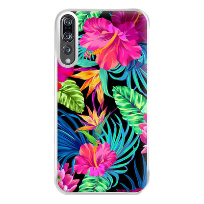 Colourful Hibiscus Pattern Phone Case for Huawei P20 Pro