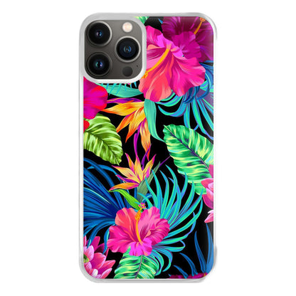 Colourful Hibiscus Pattern Phone Case for iPhone 11 Pro Max