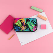 Colourful Hibiscus Pattern Pencil Case 3