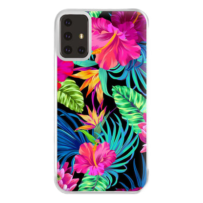 Colourful Hibiscus Pattern Phone Case for Galaxy A71