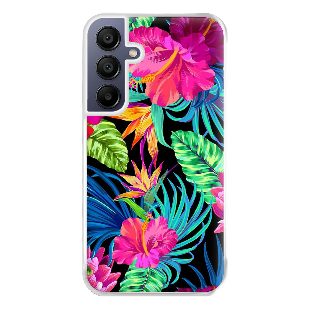 Colourful Hibiscus Pattern Phone Case for Galaxy A16