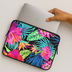 Colourful Hibiscus Pattern MacBook Case