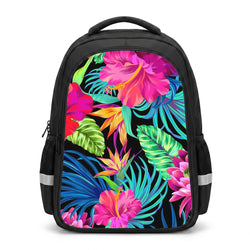 Colourful Hibiscus Pattern Backpack
