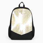 Gold Palm Leaf Pattern Backpack