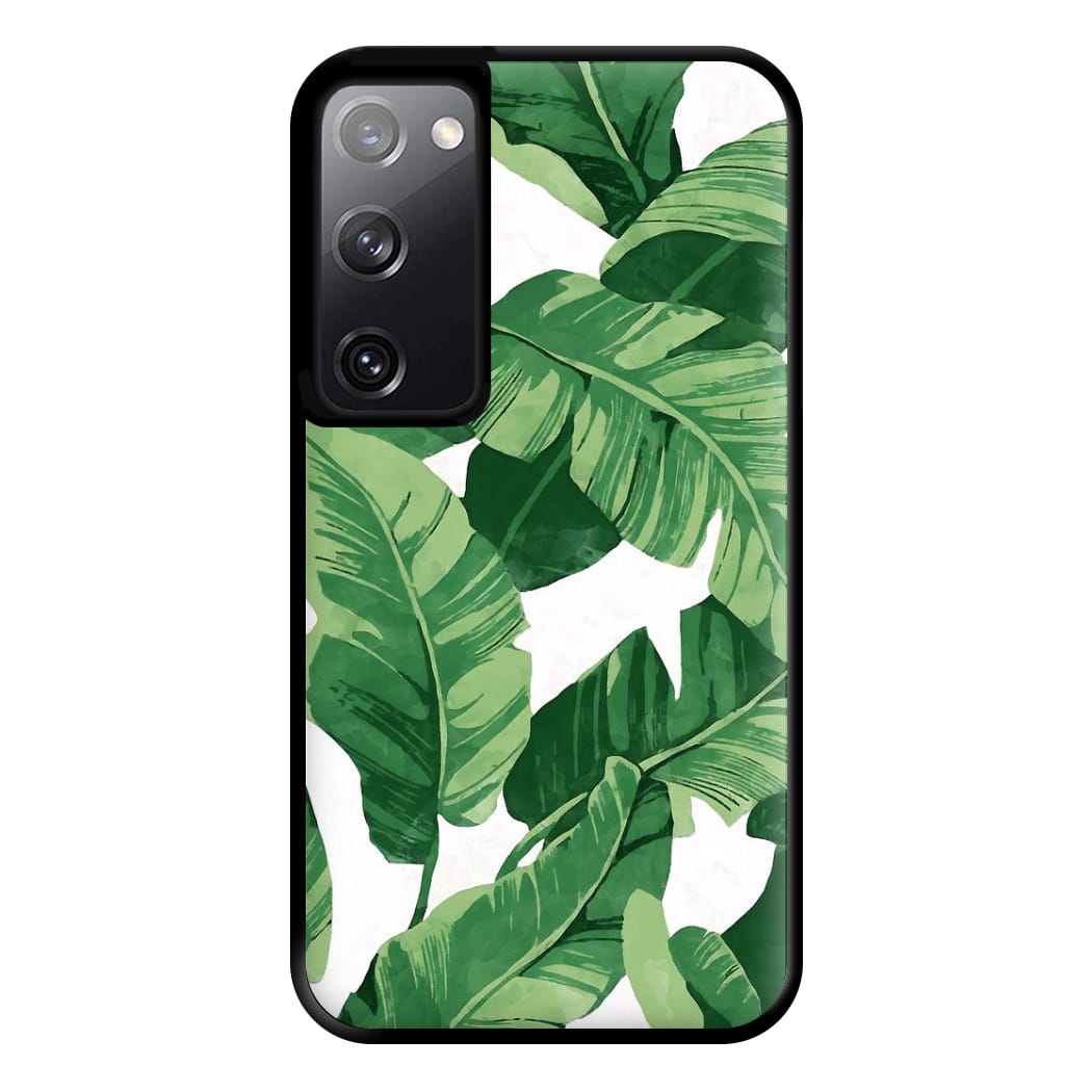 Tropical Banana Leaf Pattern Phone Case for Galaxy S20