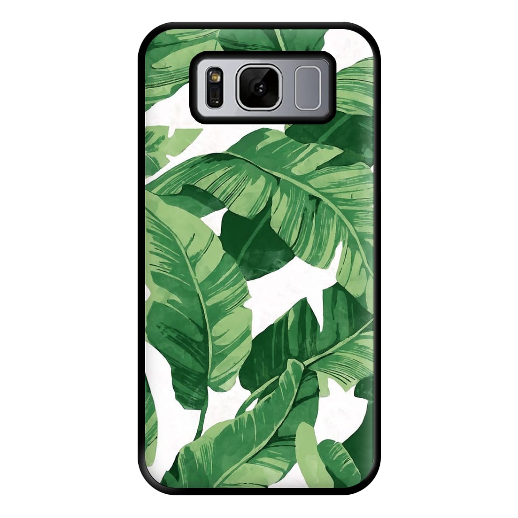 Tropical Banana Leaf Pattern Phone Case for Galaxy S8 Plus