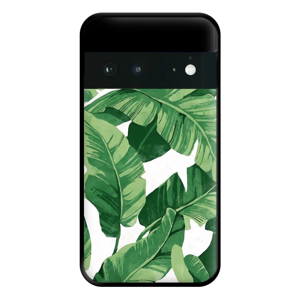 Tropical Banana Leaf Pattern Phone Case for Google Pixel 6a