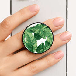 Tropical Banana Leaf Pattern Phone Grip