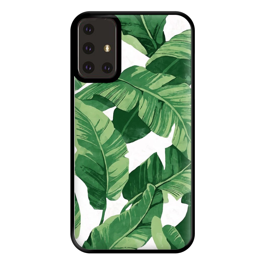 Tropical Banana Leaf Pattern Phone Case for Galaxy A71