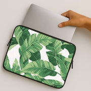 Tropical Banana Leaf Pattern Laptop Sleeve 2