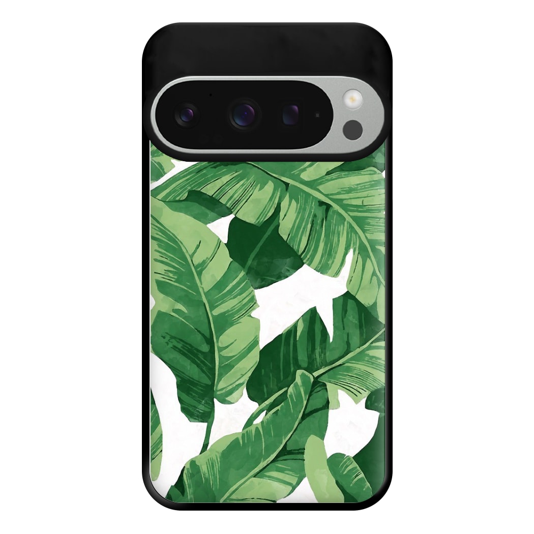 Tropical Banana Leaf Pattern Phone Case for Google Pixel 9 Pro XL