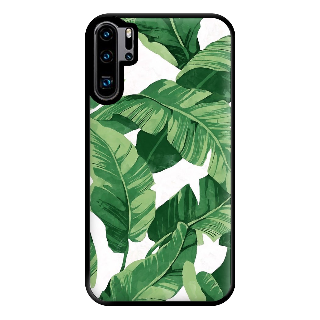 Tropical Banana Leaf Pattern Phone Case for Huawei P30 Pro