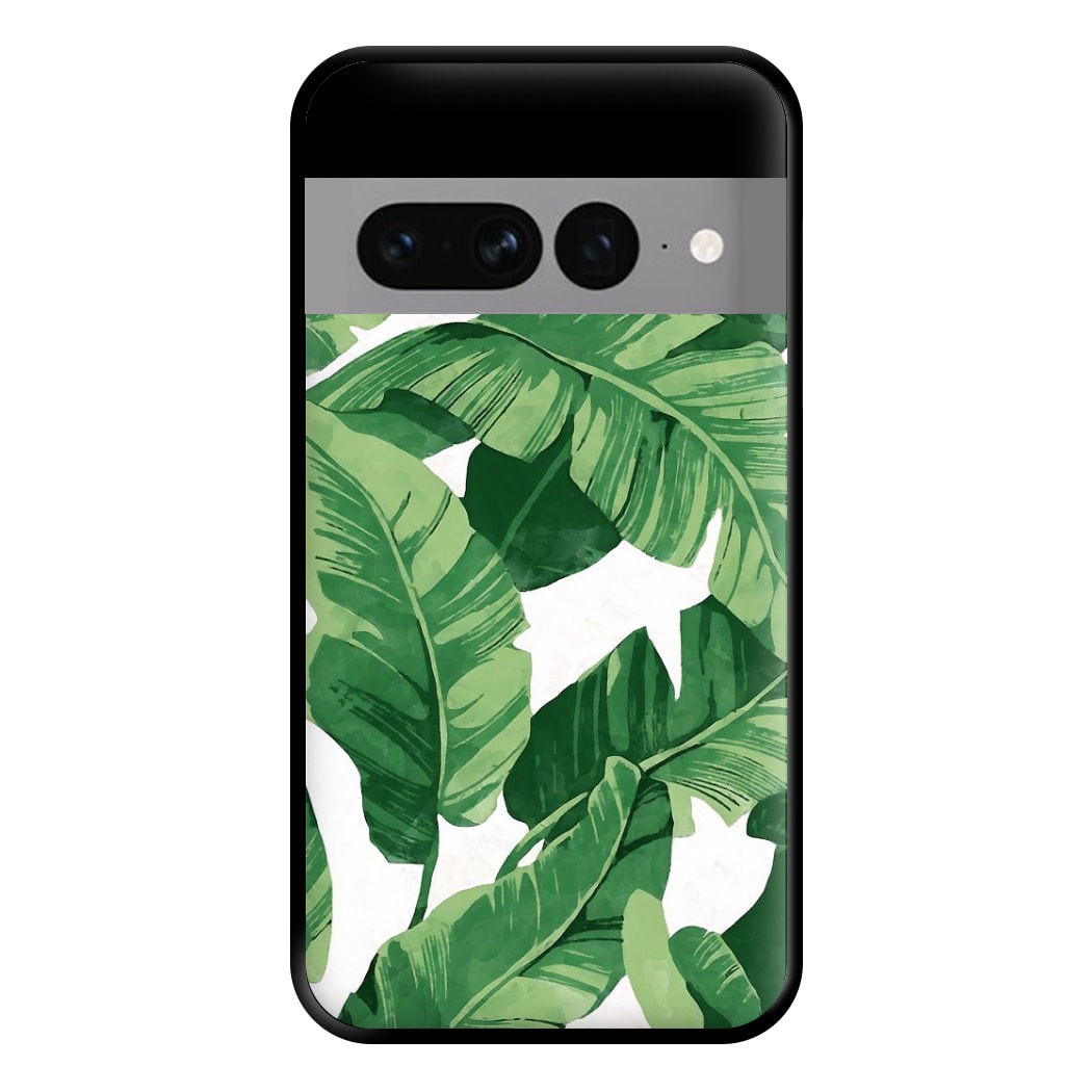 Tropical Banana Leaf Pattern Phone Case for Google Pixel 7 Pro