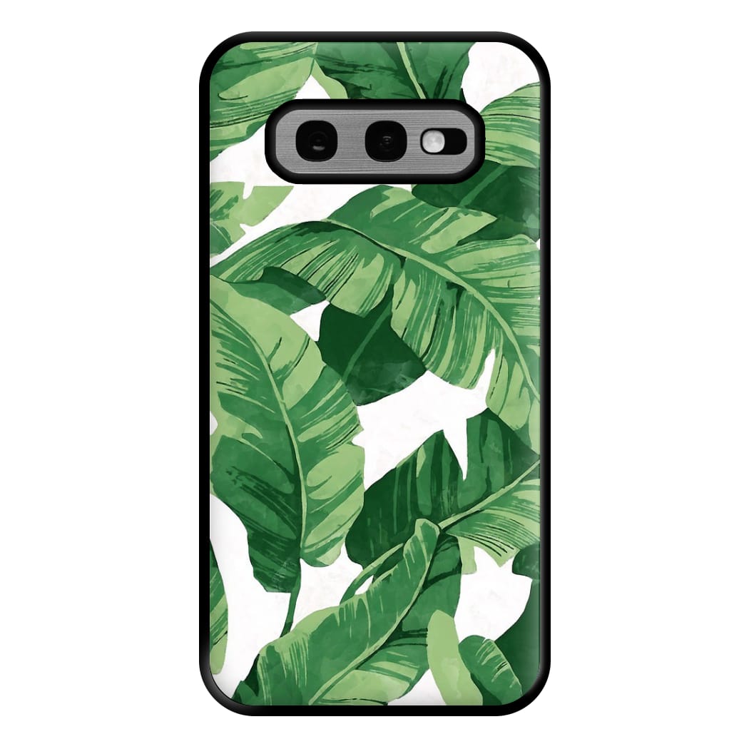 Tropical Banana Leaf Pattern Phone Case for Galaxy S10e