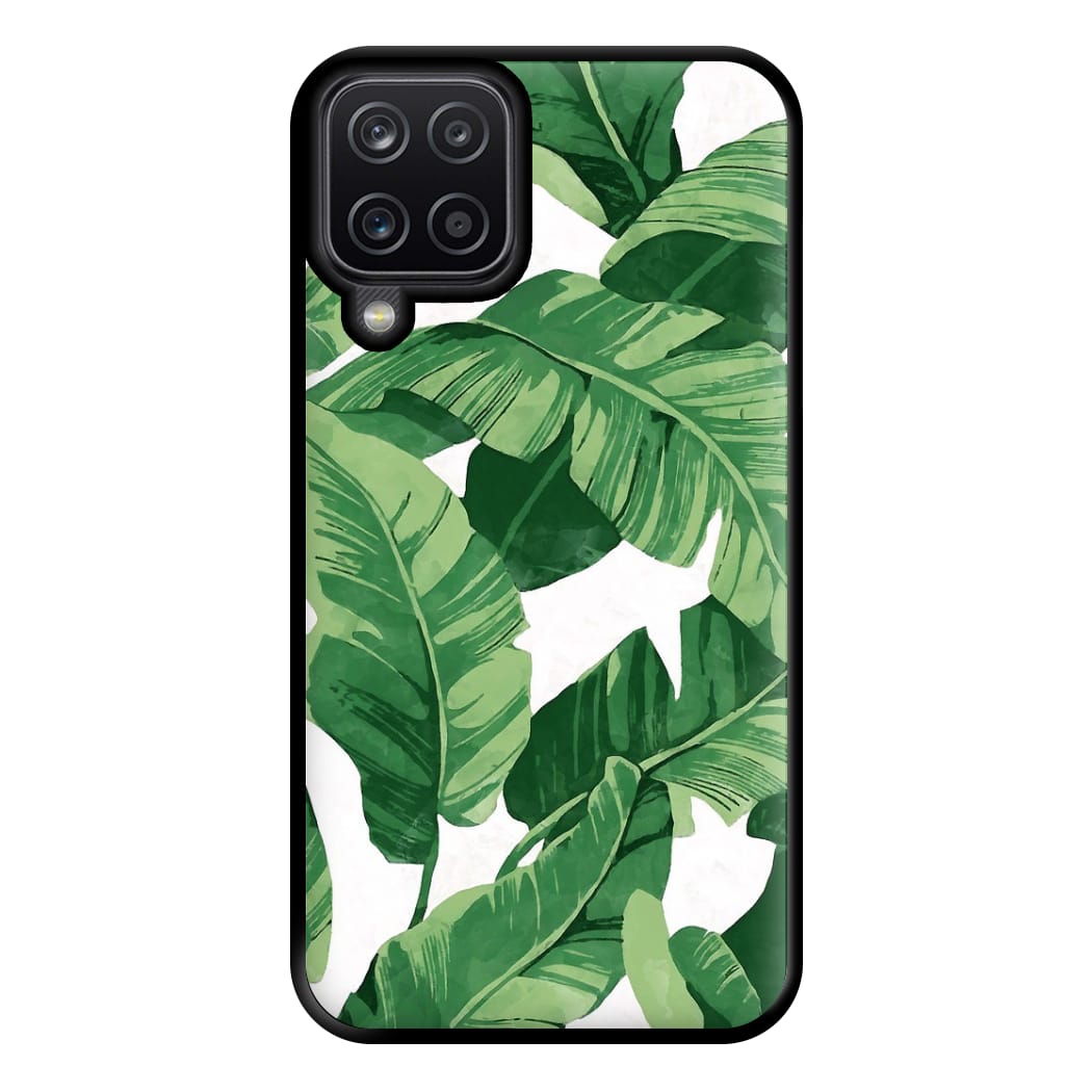 Tropical Banana Leaf Pattern Phone Case for Galaxy A12