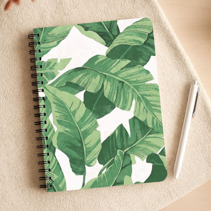 Tropical Banana Leaf Pattern Notepad