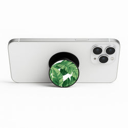 Tropical Banana Leaf Pattern Phone Stand
