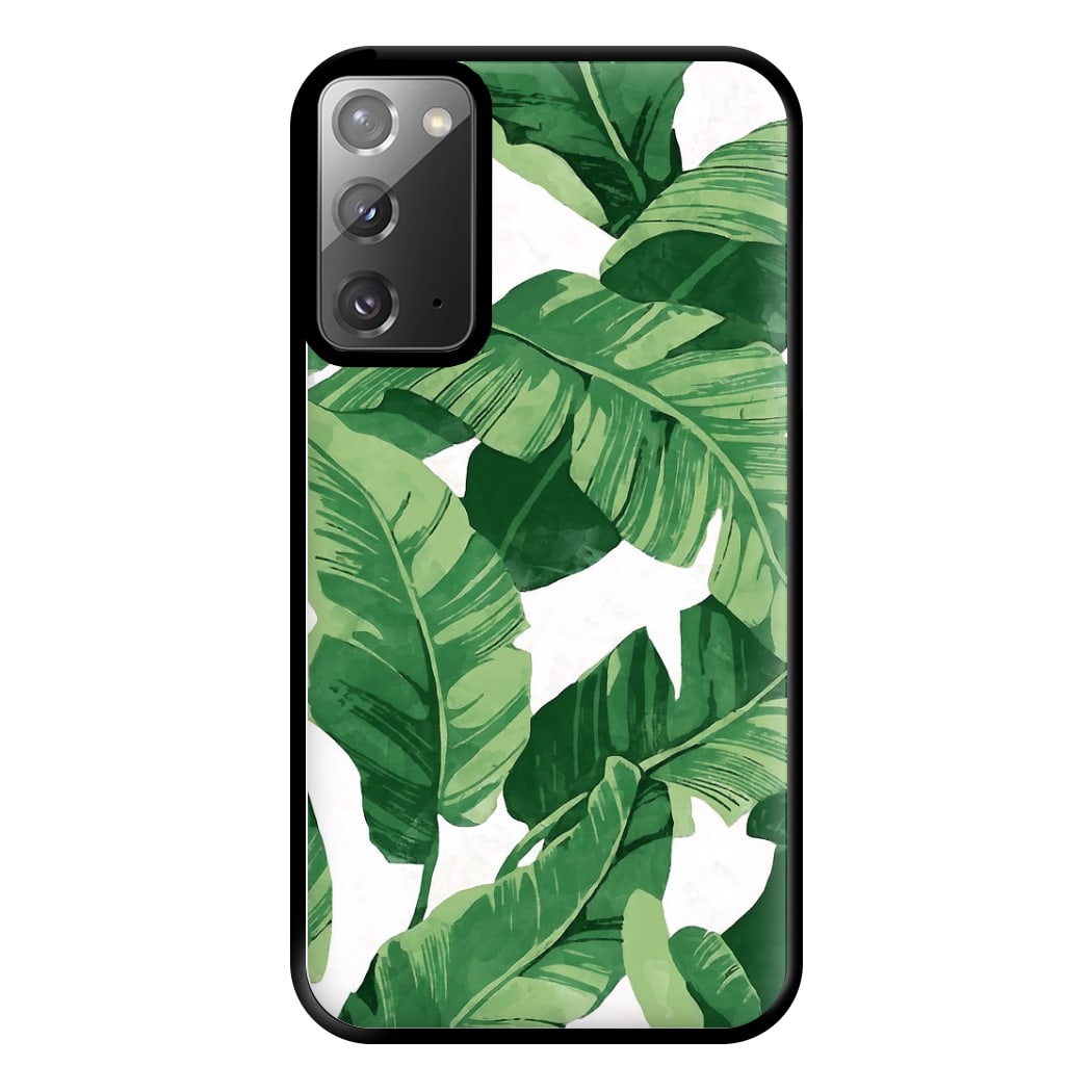 Tropical Banana Leaf Pattern Phone Case for Galaxy Note 20 Ultra