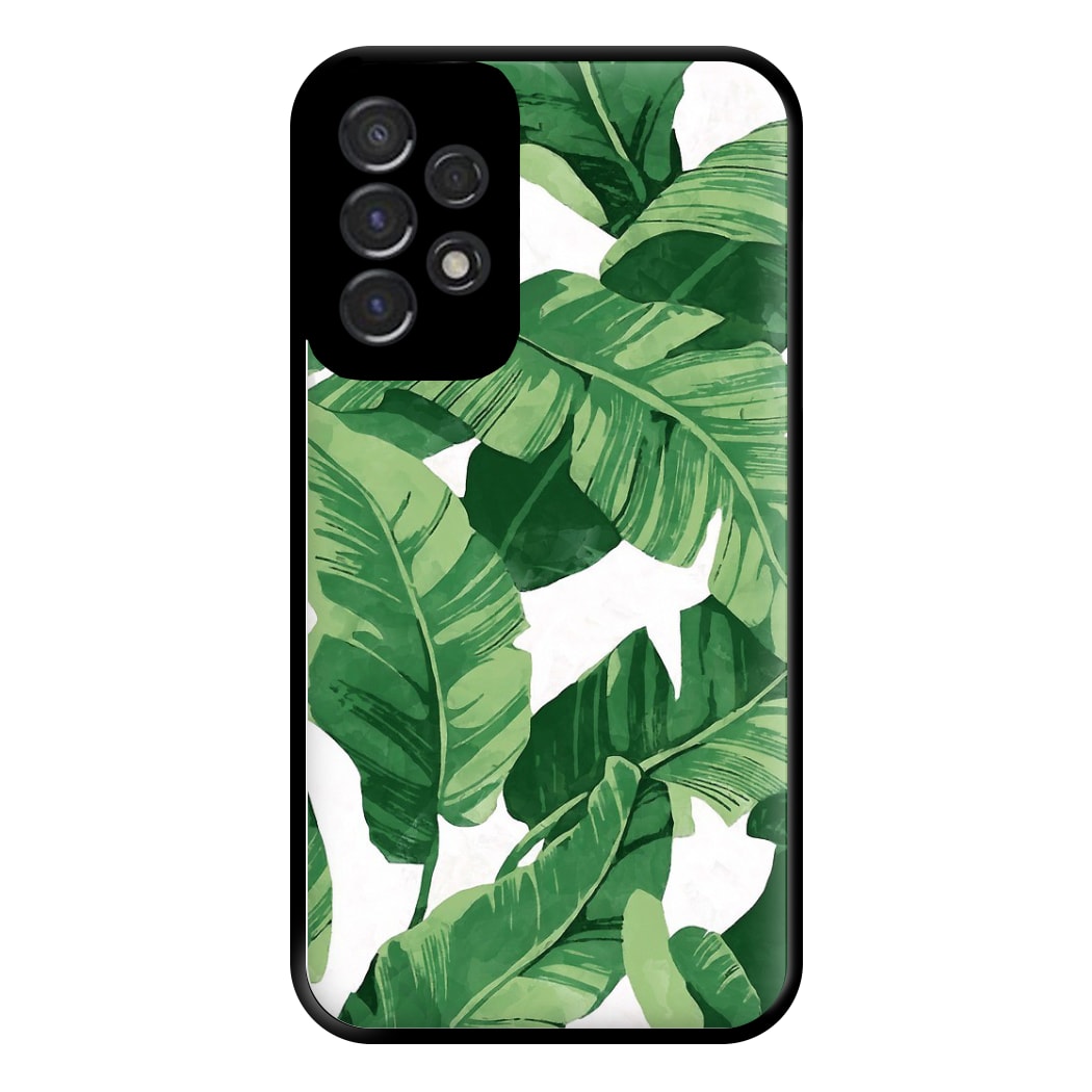 Tropical Banana Leaf Pattern Phone Case for Galaxy A53