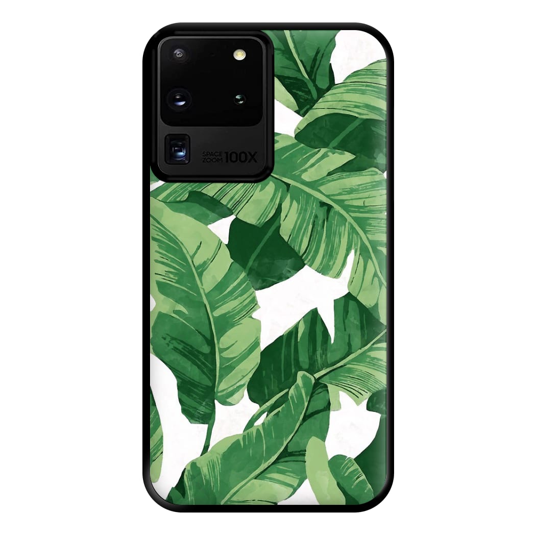 Tropical Banana Leaf Pattern Phone Case for Galaxy S20 Ultra