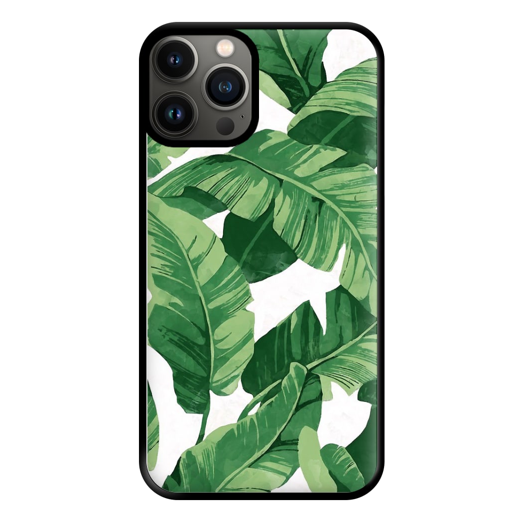 Tropical Banana Leaf Pattern Phone Case for iPhone 11 Pro Max