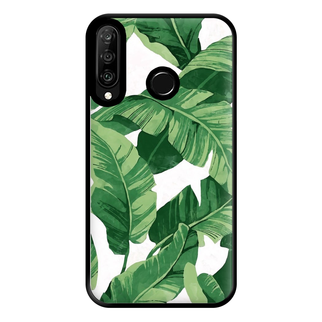 Tropical Banana Leaf Pattern Phone Case for Huawei P30 Lite