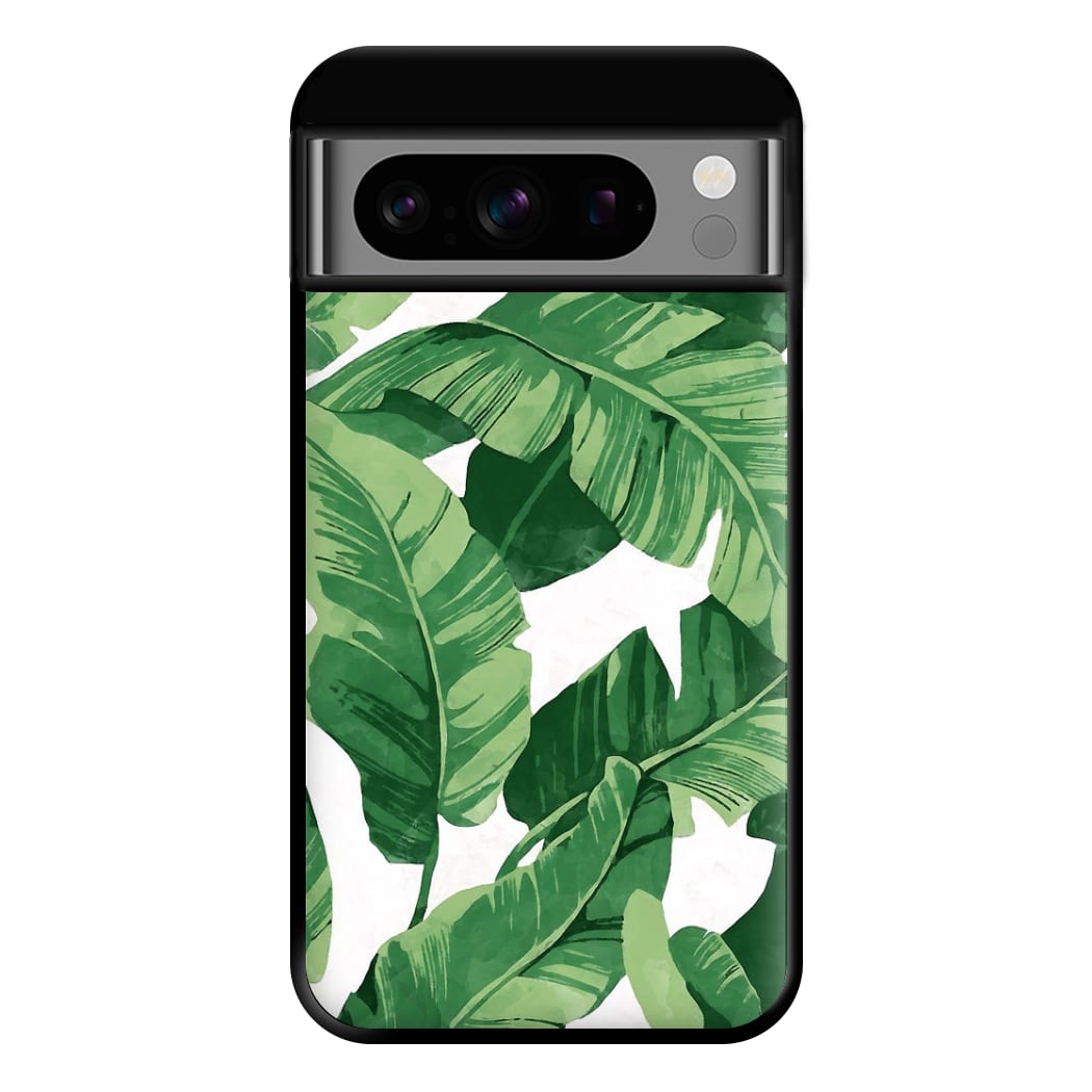 Tropical Banana Leaf Pattern Phone Case for Google Pixel 8 Pro