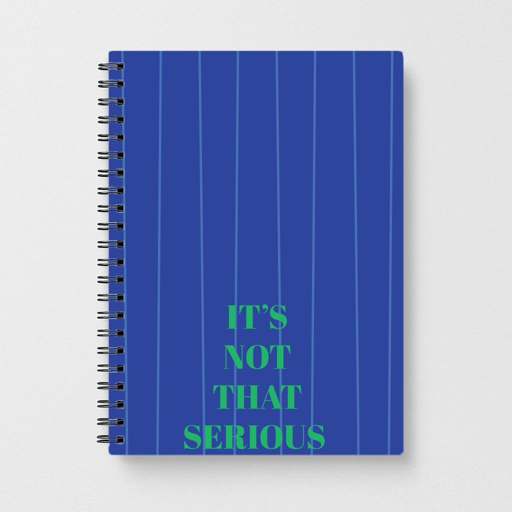 It's Not That Serious Stripes Notebook