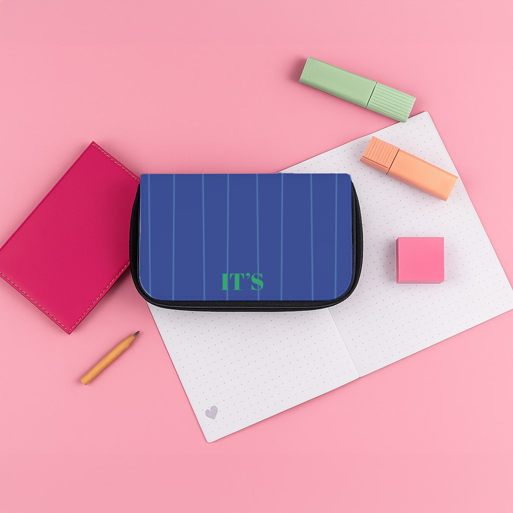 It's Not That Serious Stripes Pencil Case