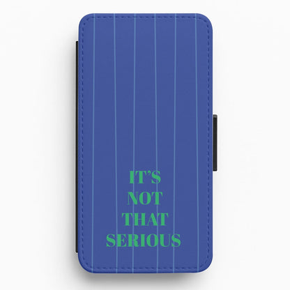 It's Not That Serious Stripes Flip / Wallet Phone Case