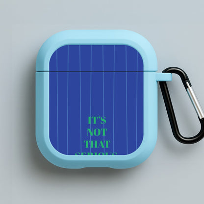 It's Not That Serious Stripes Blue AirPods Case