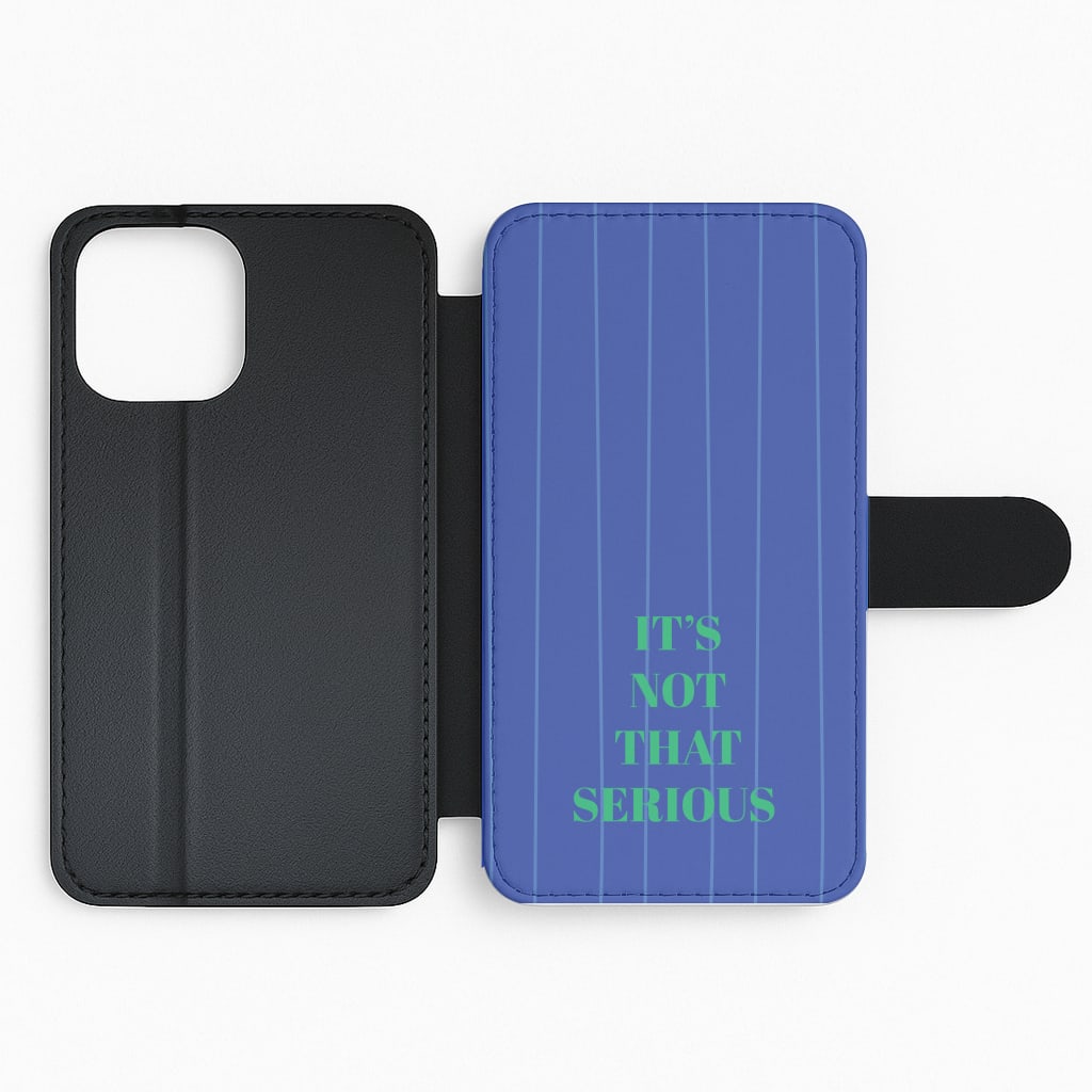 It's Not That Serious Stripes Flip Phone Case
