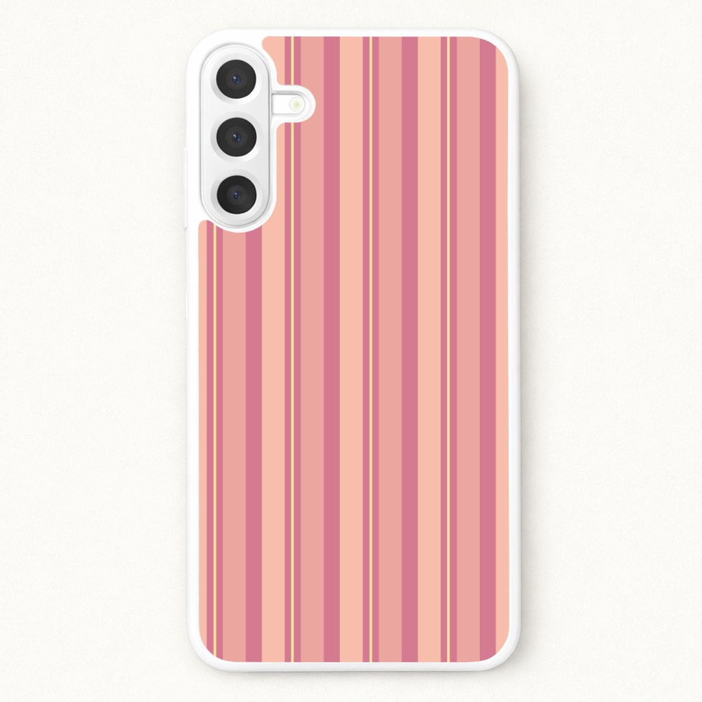 Pink And Yellow Stripes Phone Case for Galaxy A57