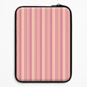 Pink And Yellow Stripes Laptop Sleeve 1