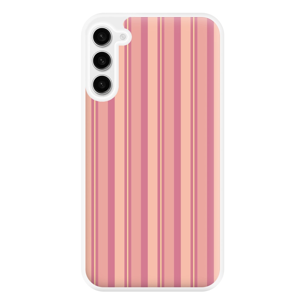 Pink And Yellow Stripes Phone Case for Galaxy S23FE