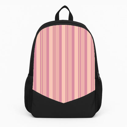 Pink And Yellow Stripes Large Backpack