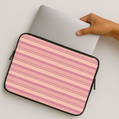 Pink And Yellow Stripes MacBook Case