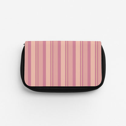 Pink And Yellow Stripes Pencil Case