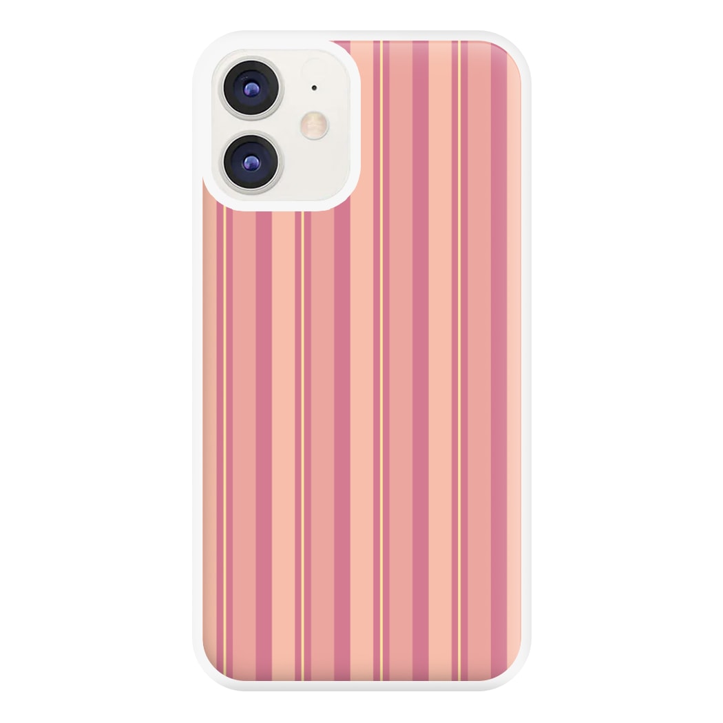 Pink And Yellow Stripes Phone Case for iPhone 11