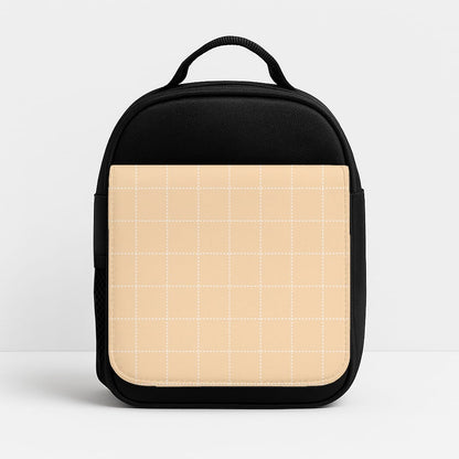Criss Cross Peach Stripes Insulated Lunchbox