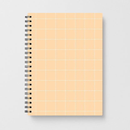 Criss Cross Peach Stripes Notebook