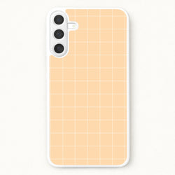 Criss Cross Peach Stripes Phone Case for Galaxy A37