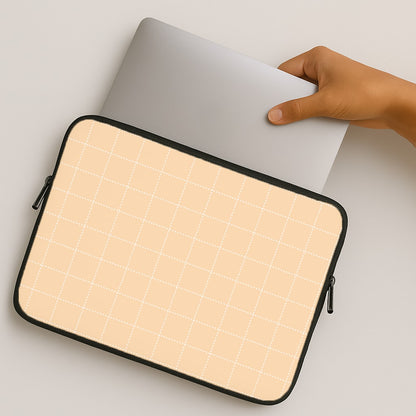Criss Cross Peach Stripes MacBook Case