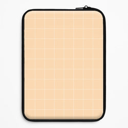 Criss Cross Peach Stripes Universal Laptop Sleeve