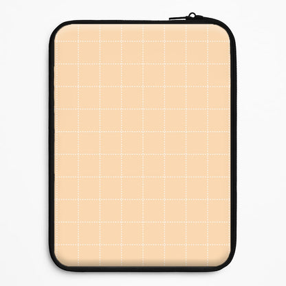 Criss Cross Peach Stripes Universal Laptop Sleeve