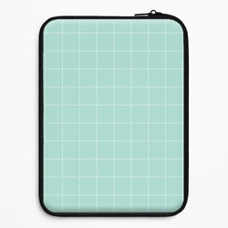 Criss Cross Cyan Stripes Universal Laptop Sleeve